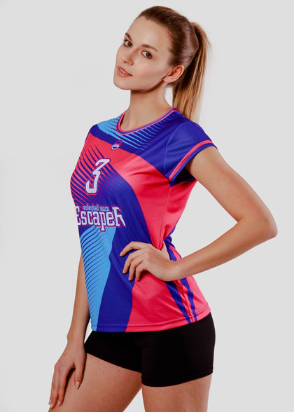 Волейбольная футболка женская VOL-AWT-05-SUBL