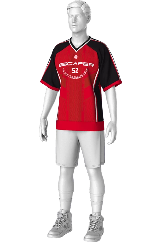 BSK-A11.0 Баскетболист Майка BSK-ФРМ-А01 с Дизайном и Шорты ВSK-ШМ-М-А21 Серые Перед